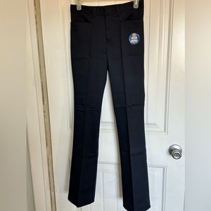 Dickies Womens Juniors Stretch School Work Uniform Size 1 Blue Junior Pants